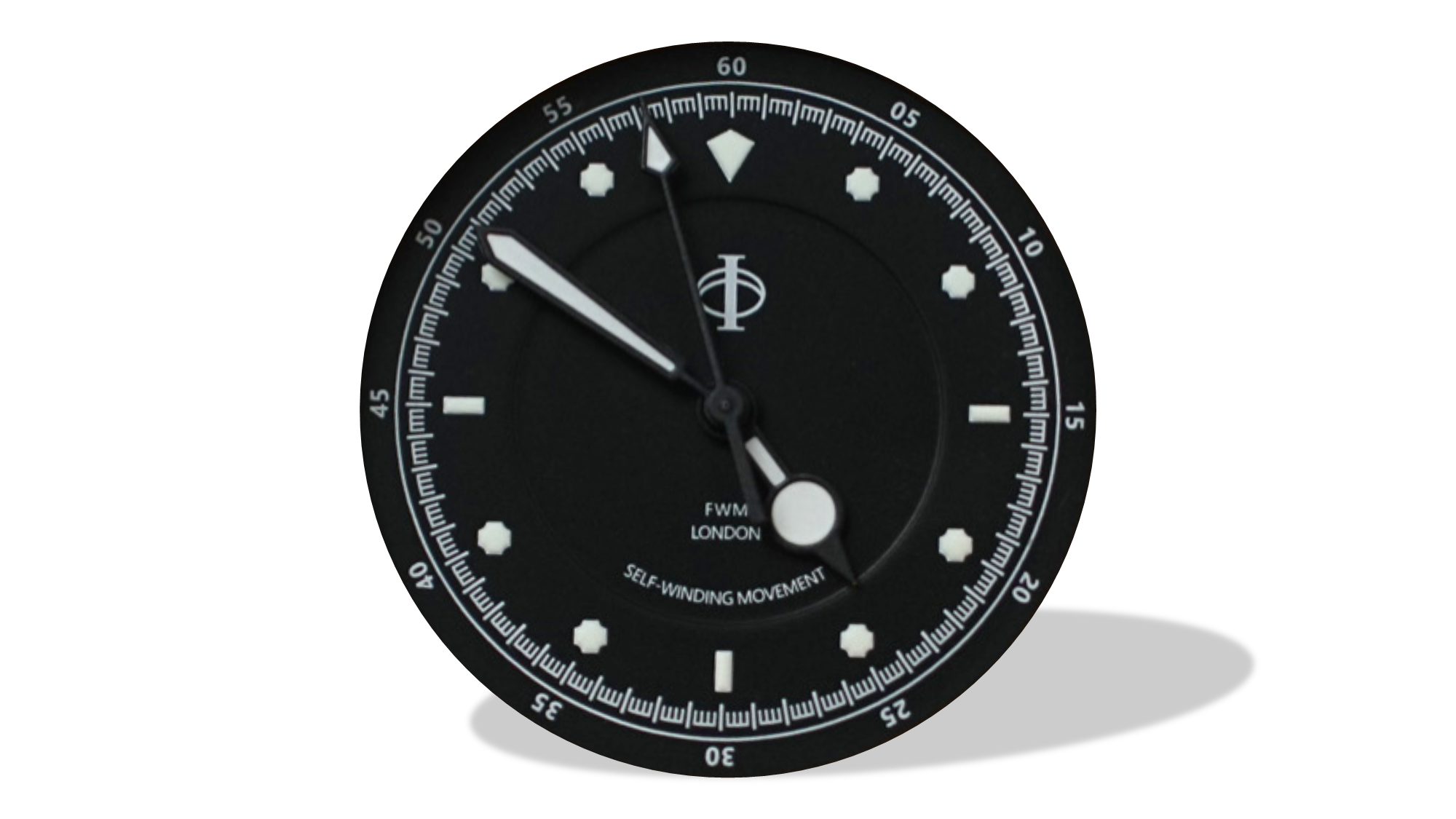 Diver Hands - Black coated set (White Lume) - 28.5mm - NH-35/38/34 (Copy)