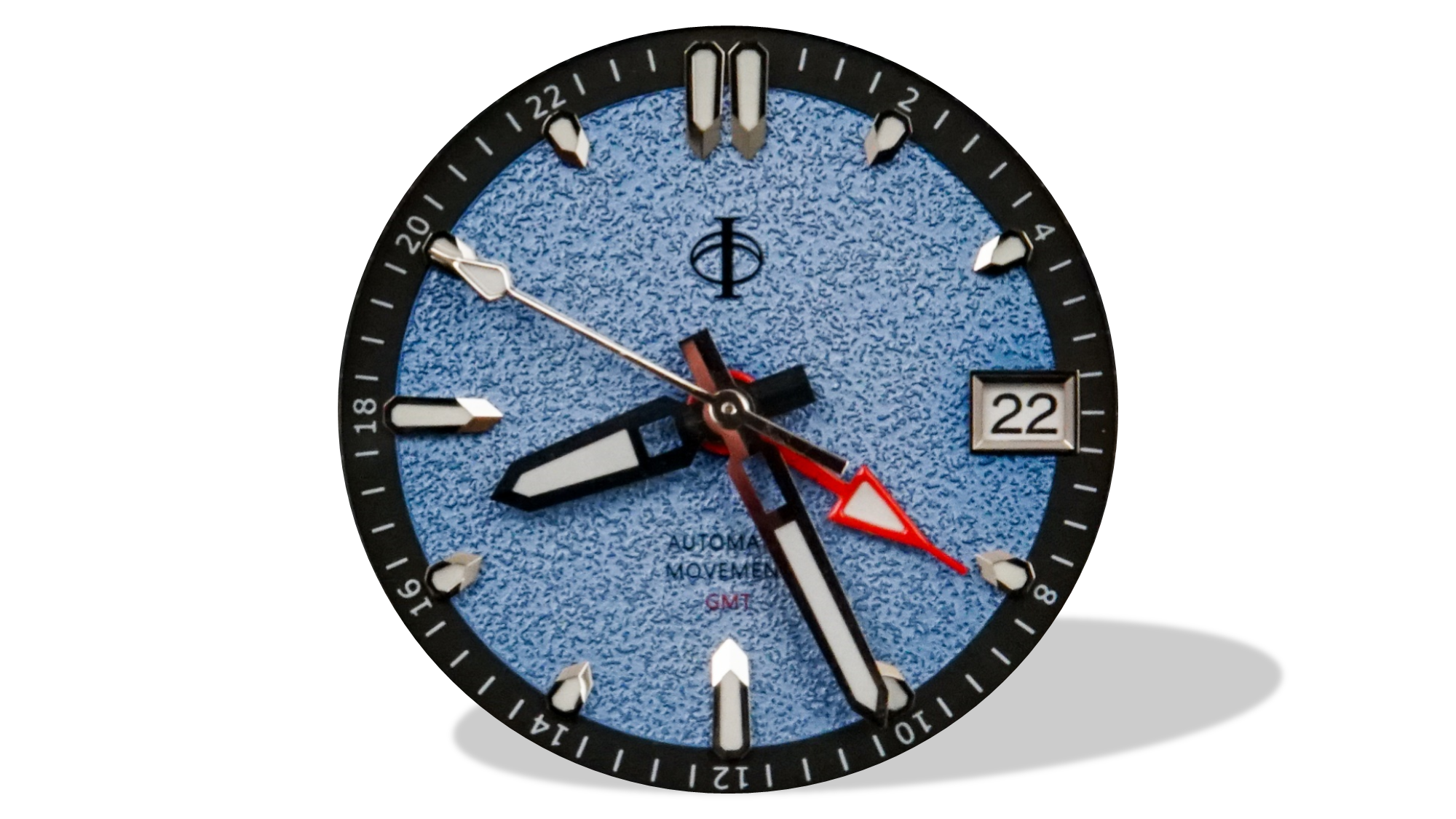 Voyager GMT Dial (Blueberry - Embossed) - 28.5mm - NH-34