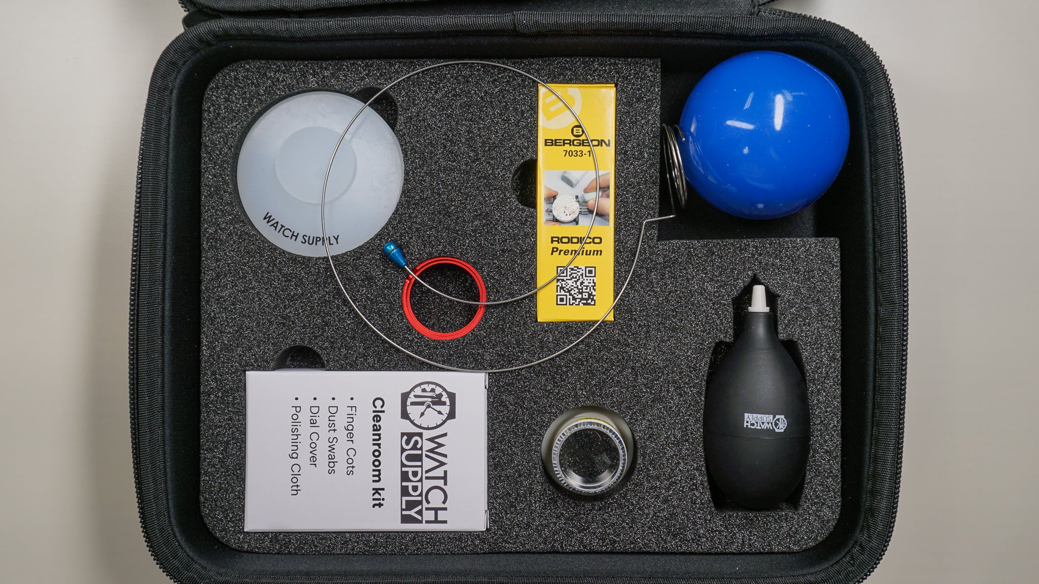 Full watchmaking tool kit