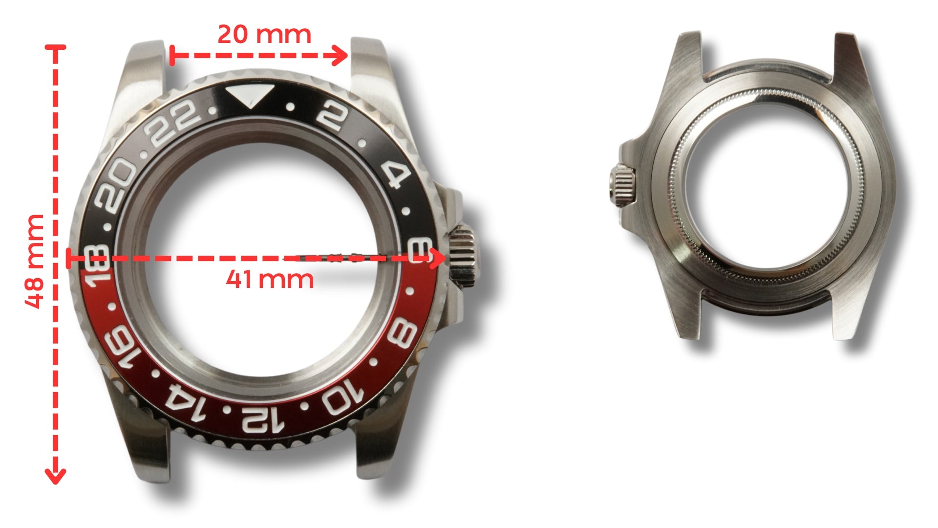 Case - Diver I - 41mm - GMT bezel - NH34