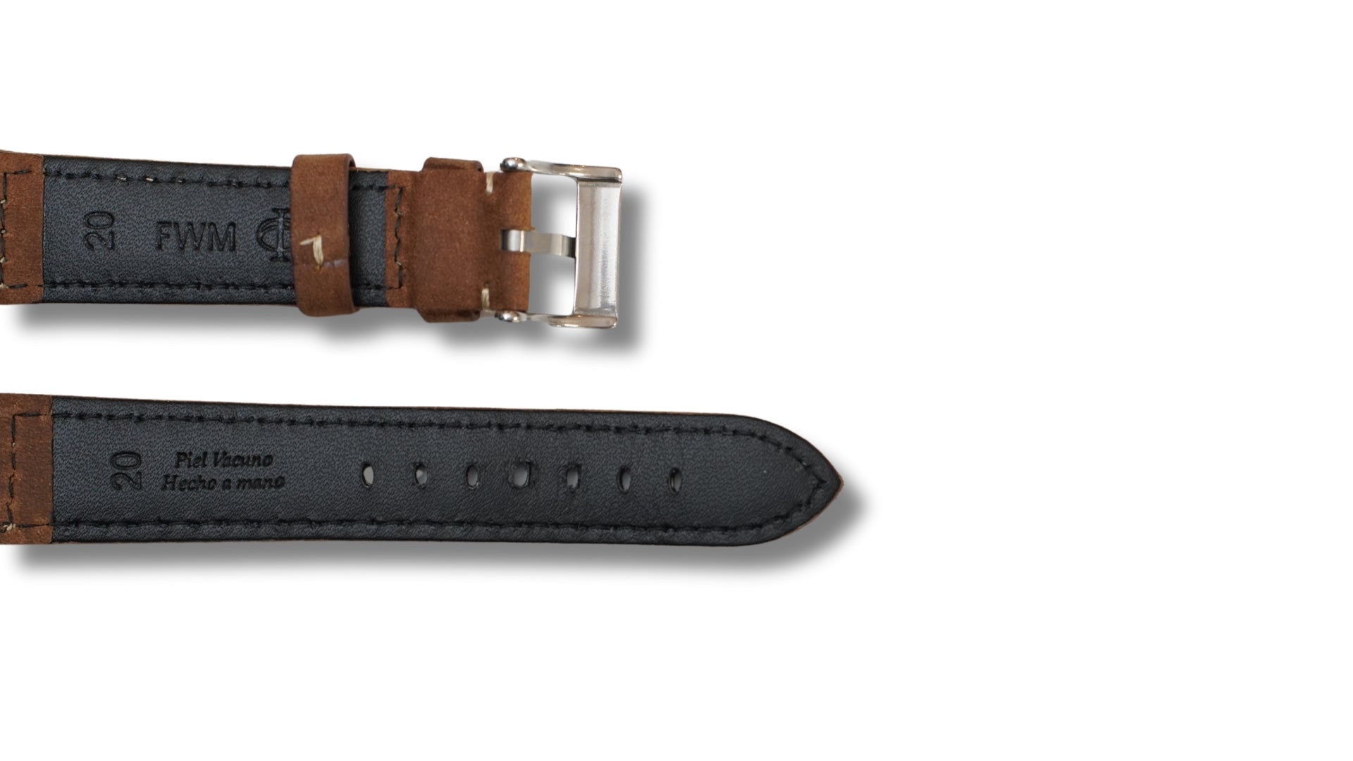Italian Leather strap - Light Brown - 20mm
