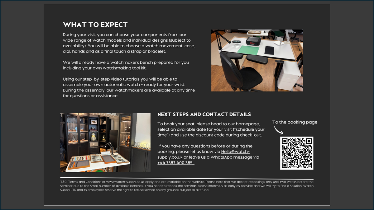 GIFT VOUCHER Watchmaking experience (London) (Digital or Printed)