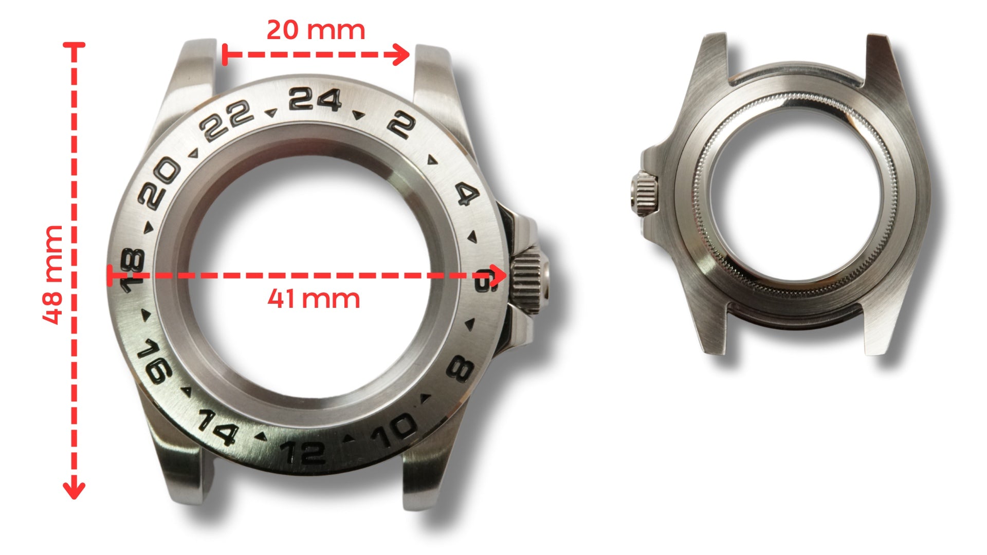 Case - Steel Diver - 41mm - Fixed bezel - NH34