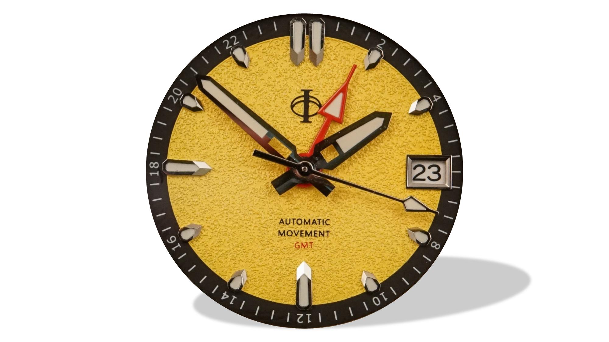 Voyager GMT Dial (Sunflower - Embossed) - 28.5mm - NH-34