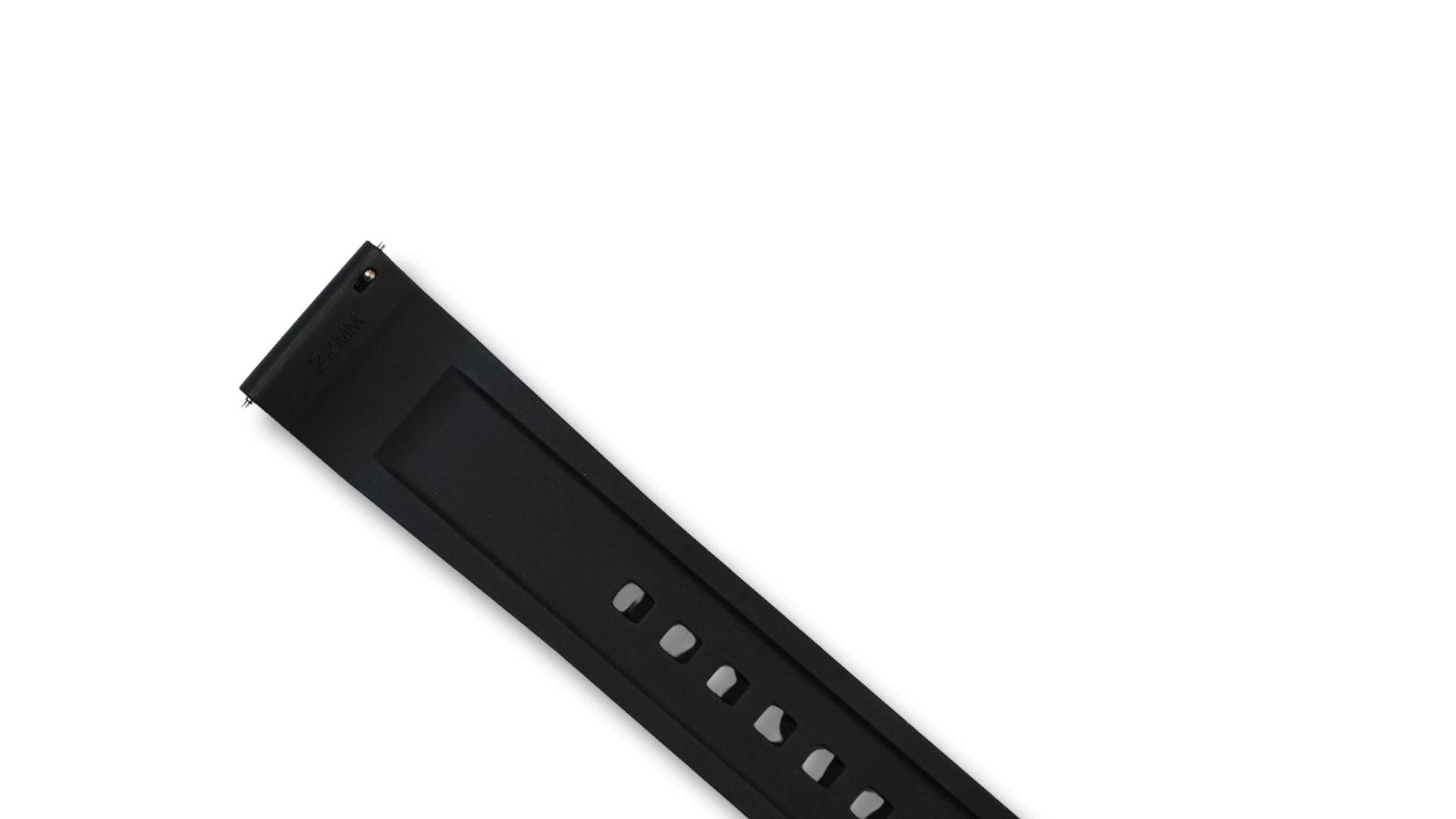 FKM strap - Embossed - black - 22mm