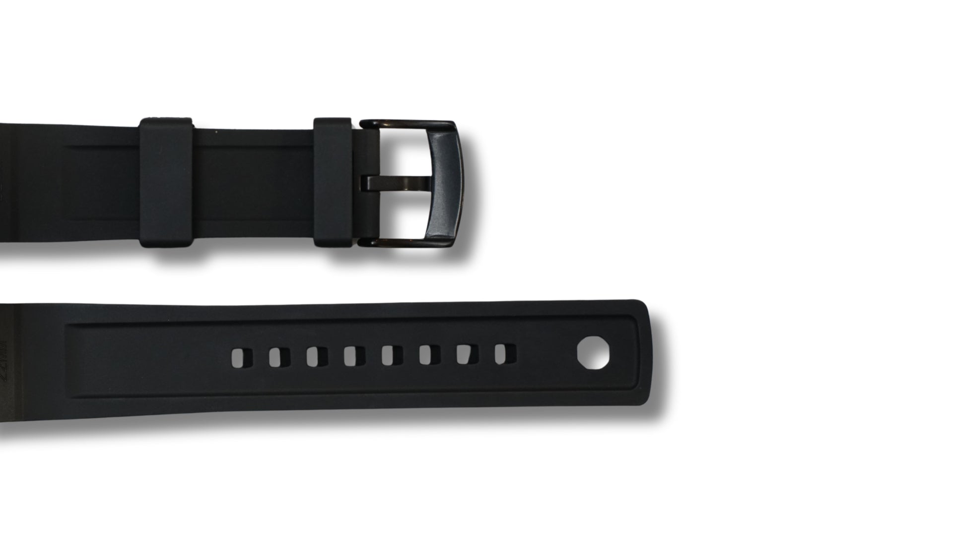 FKM strap - Embossed - black - 22mm