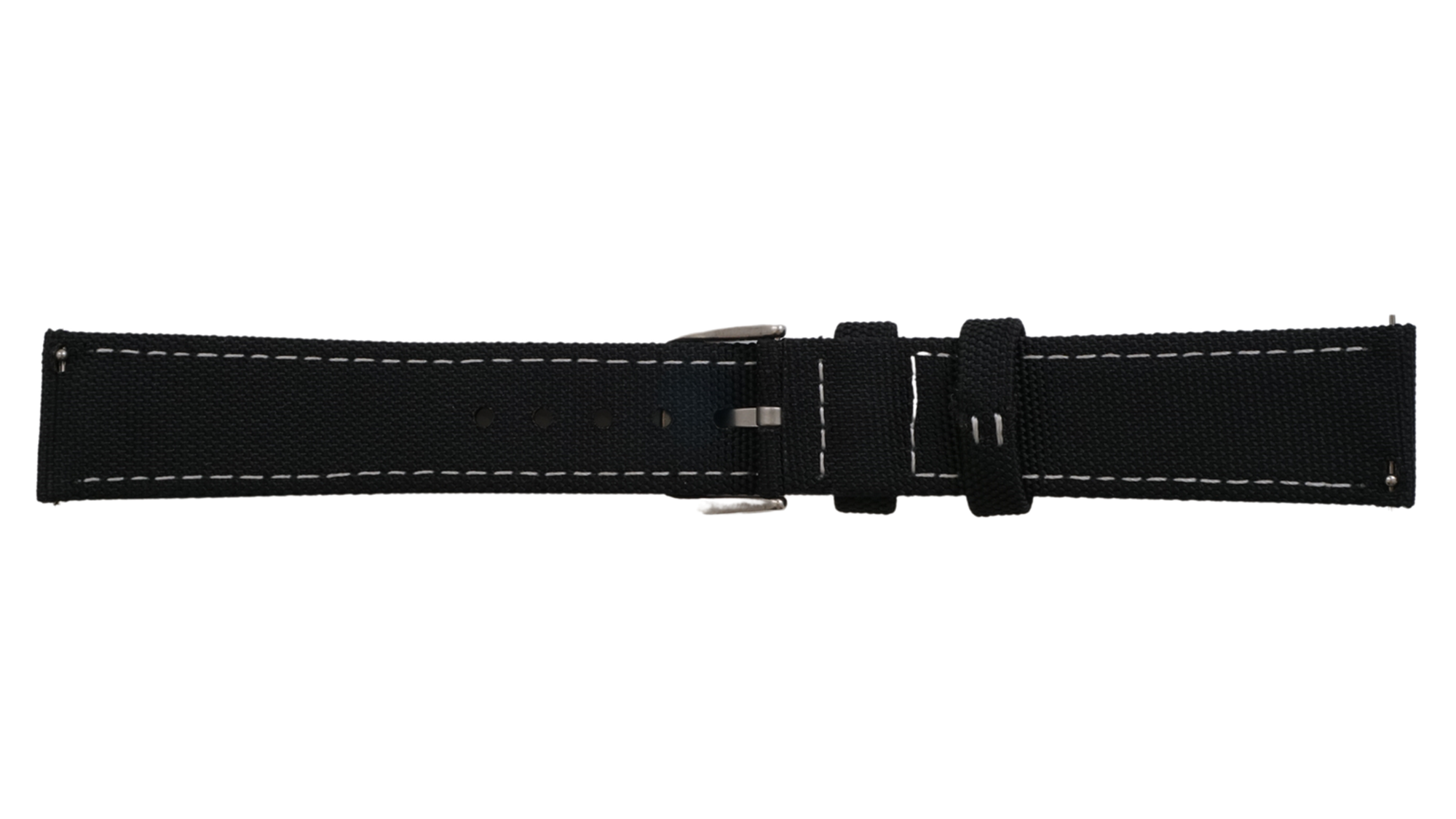 Sailcloth strap (Nylon 900D) - black buckle - 20/22mm