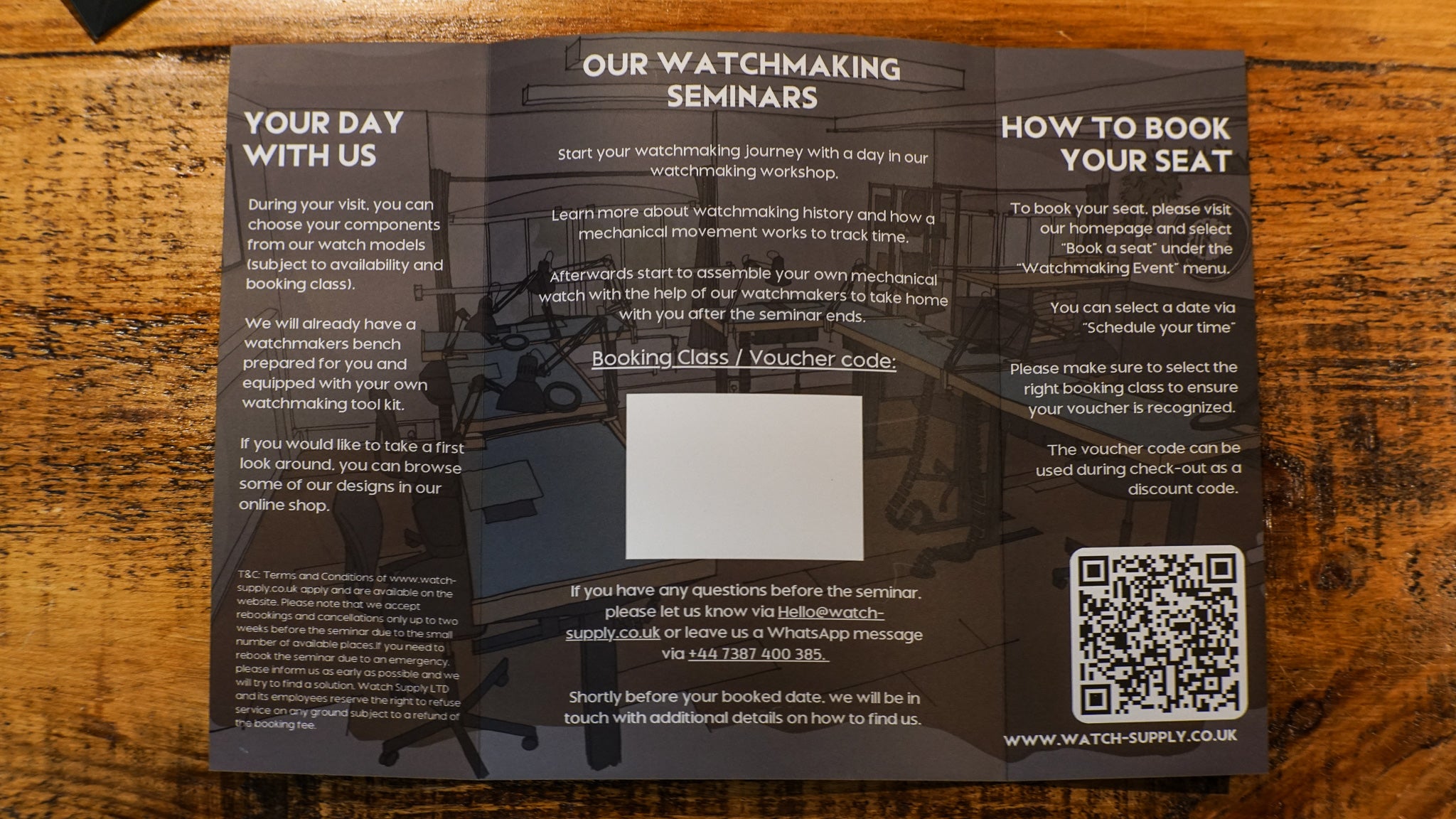 GIFT VOUCHER Watchmaking experience (London) (Digital or Printed)