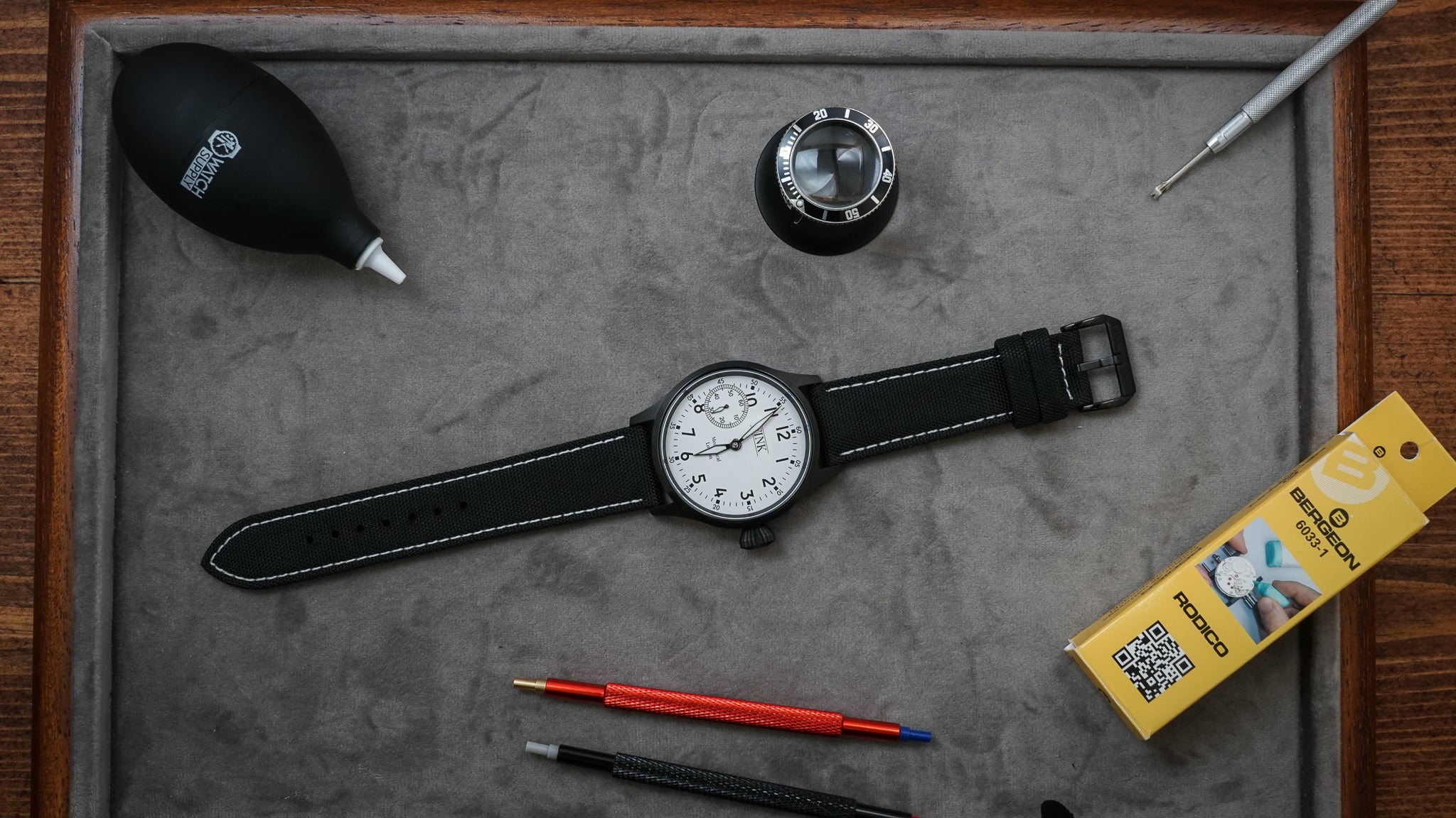 Watchmaking kit - The Stirling MK II - Cloud White (black) - Ref. 23311